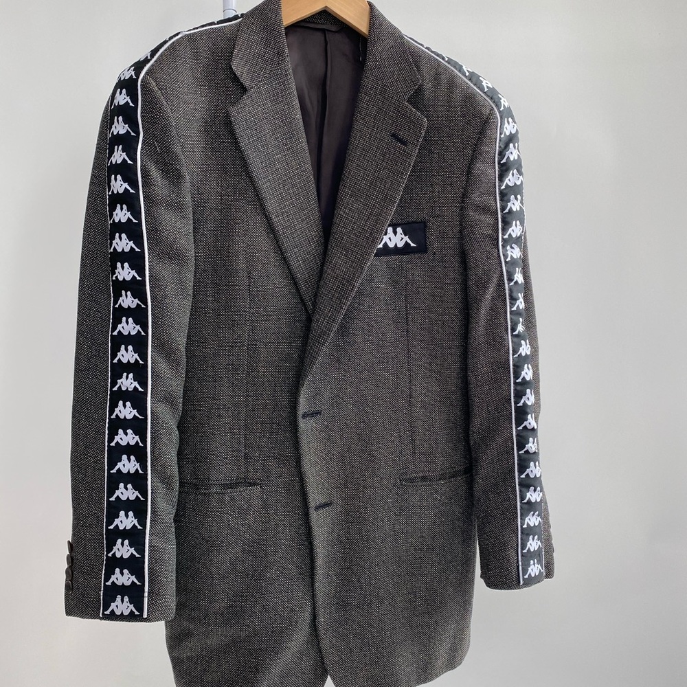 Blazer with kappa logo details